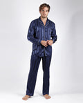 PIJAMA MANGA LARGA RASO CLASSIC SATIN STRIPES