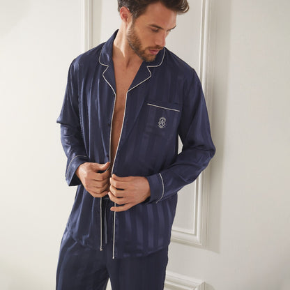 PIJAMA MANGA LARGA RASO CLASSIC SATIN STRIPES