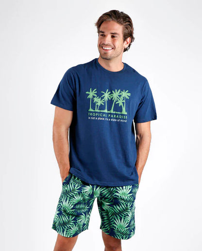 PIJAMA MANGA CORTA TROPICAL PARADISE