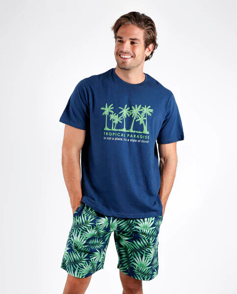 PIJAMA MANGA CORTA TROPICAL PARADISE