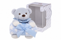 Manta bebé con peluche oso Gamberritos azul