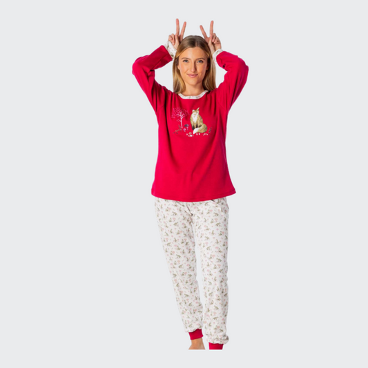 PIJAMA CHICA LOBO INVERAL