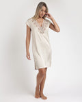 CAMISOLA MANGA CAIDA SATIN AND GUIPUR