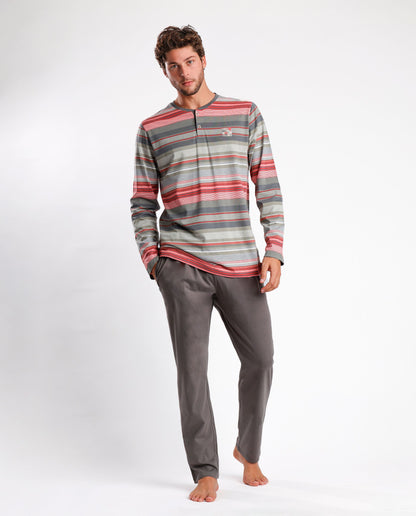 PIJAMA MANGA LARGA HOMBRE ORIGINAL STRIPES