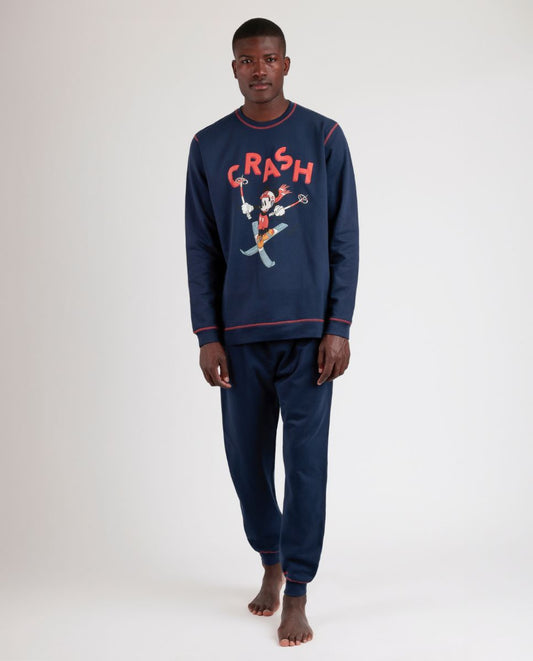 PIJAMA MANGA LARGA HOMBRE MICKEY CRASH