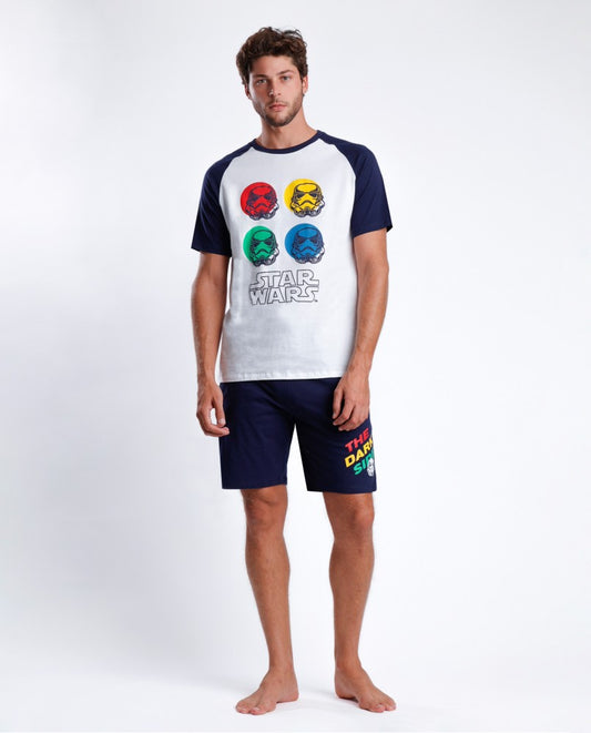 PIJAMA MANGA CORTA STORMTROOPERS FACES