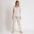 PIJAMA MANGA LARGA MUJER ORGANIC DOTS