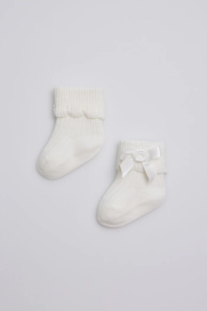 CALCETINES DE RECIEN NACIDO CON LACITO