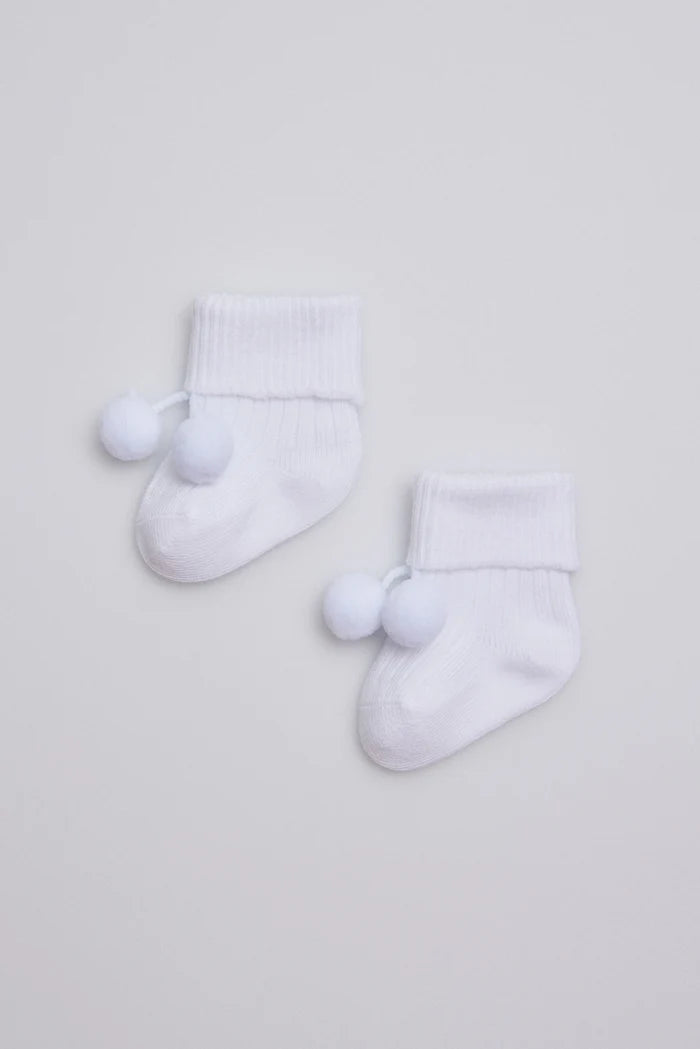 CALCETINES DE RECIEN NACIDO CON BORLONES