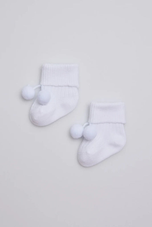 CALCETINES DE RECIEN NACIDO CON BORLONES