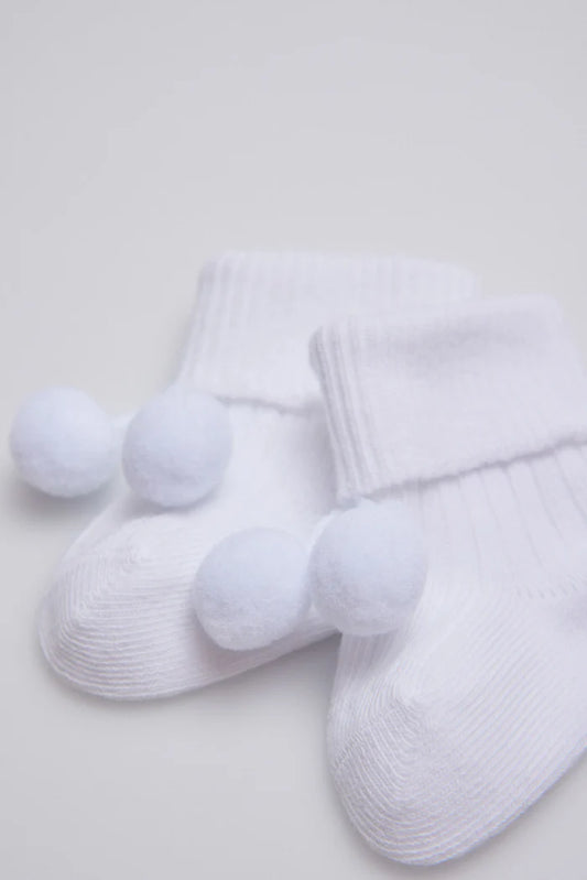 CALCETINES DE RECIEN NACIDO CON BORLONES