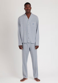 PIJAMA MANGA LARGA ABIERTO CLASSIC BLUE