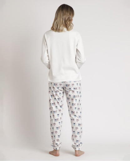 PIJAMA MANGA LARGA MUJER OHANA LILO&STITCH