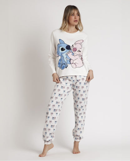 PIJAMA MANGA LARGA MUJER OHANA LILO&STITCH