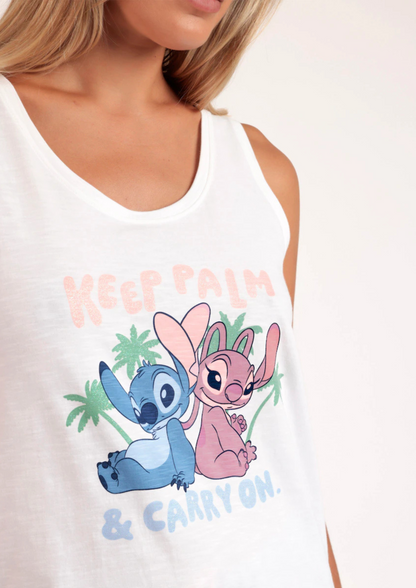 PIJAMA TIRANTES KEEP PALM & CARRY ON LILO & STITCH
