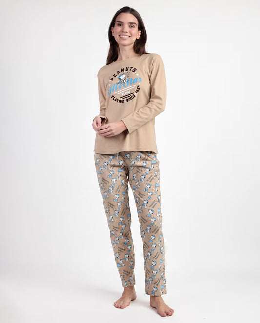 PIJAMA MANGA LARGA MUJER BEAGLE ALL STAR