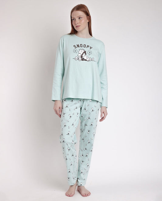 PIJAMA MANGA LARGA MUJER SLEEP SOCIETY