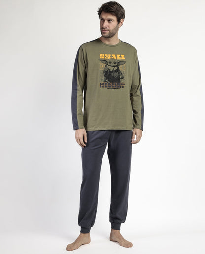 PIJAMA MANGA LARGA HOMBRE SMALL GROGU
