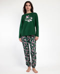 PIJAMA MANGA LARGA MUJER WILD NATURE GARDEN