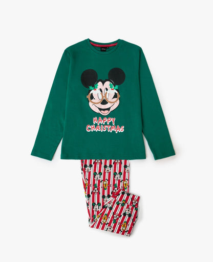 PIJAMA MANGA LARGA NIÑO HAPPY CHRISTMAS VERDE