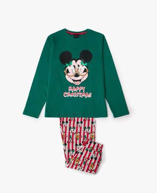 PIJAMA MANGA LARGA NIÑO HAPPY CHRISTMAS VERDE