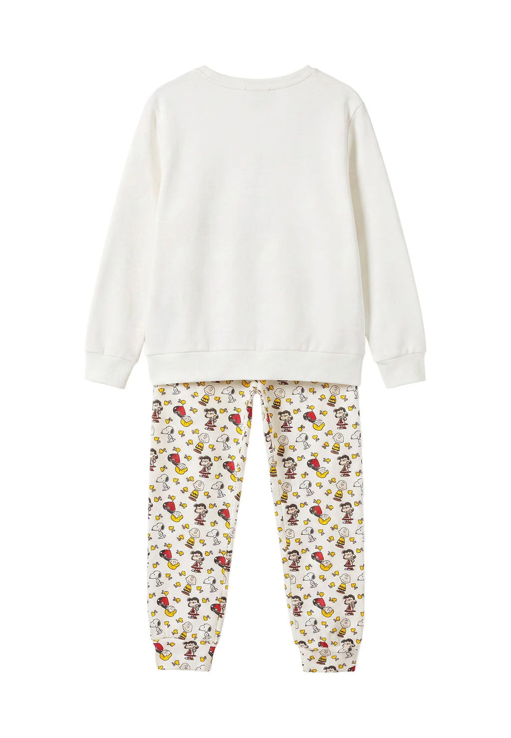 Pijama Niña Peanuts Meet Up Snoopy Crudo 100% Algodón