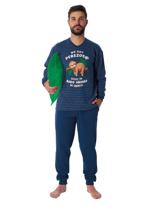 PIJAMA MANGA LARGA HOMBRE NO SOY PEREZOSO