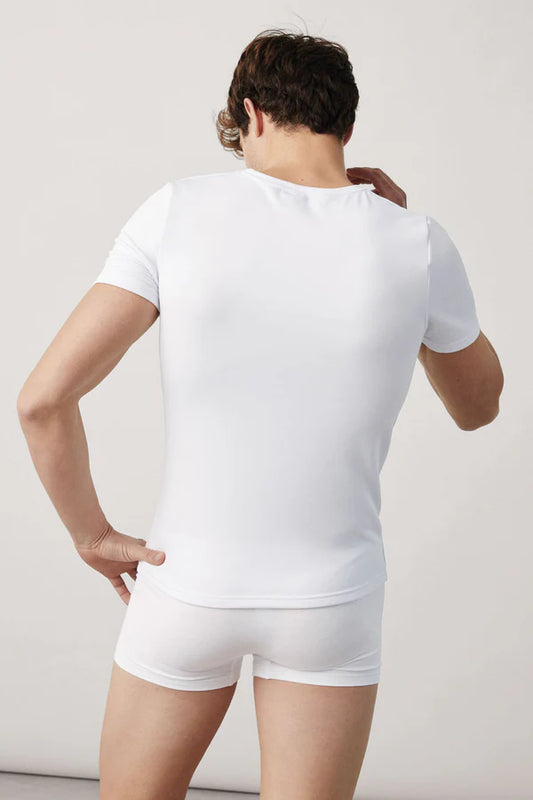 CAMISETA INTERIOR TERMICA CUELLO PICO MANGA CORTA
