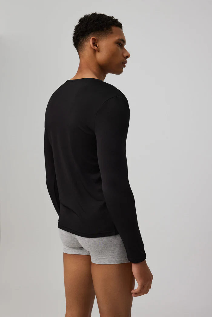 CAMISETA TERMICA CUELLO PICO MANGA LARGA HOMBRE