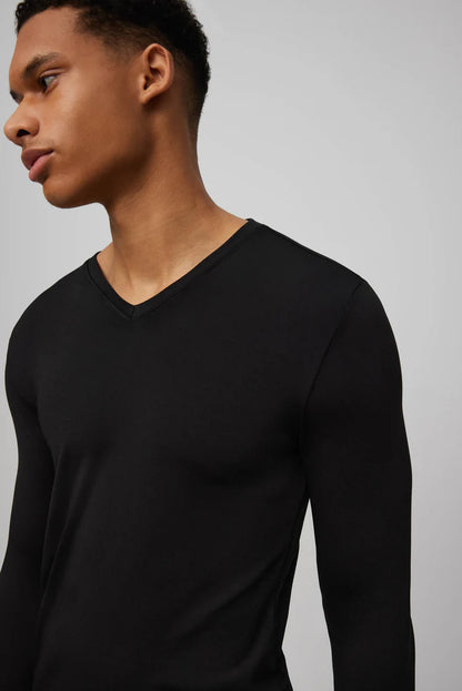 CAMISETA TERMICA CUELLO PICO MANGA LARGA HOMBRE