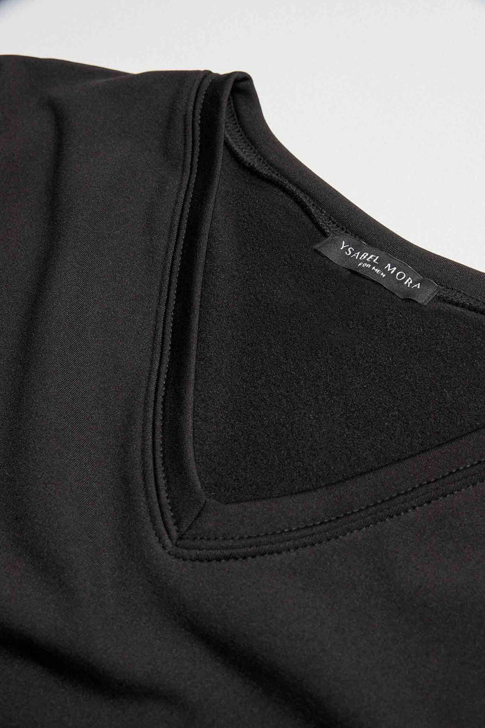 CAMISETA TERMICA CUELLO PICO MANGA LARGA HOMBRE