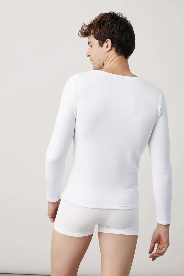 CAMISETA TERMICA CUELLO PICO MANGA LARGA HOMBRE