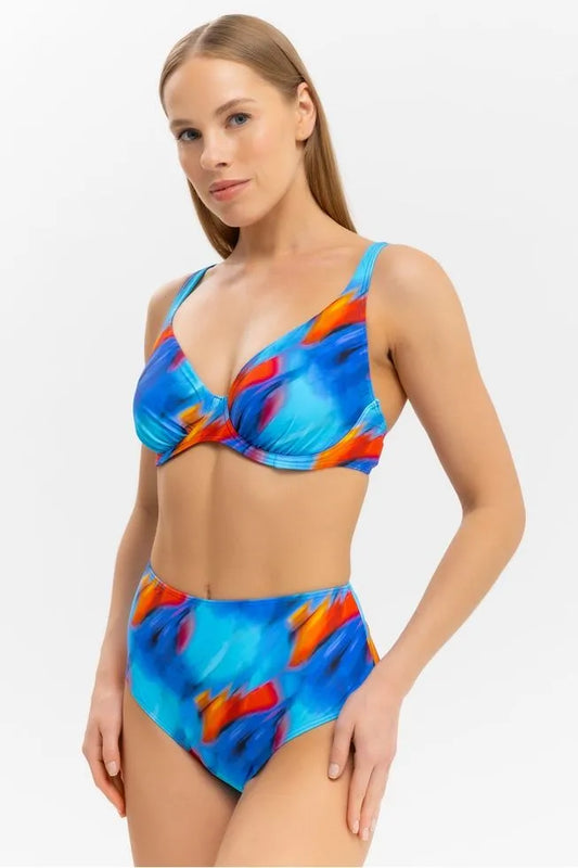 BIKINI CON ARO SIN RELLENO BLUE GRADIENT