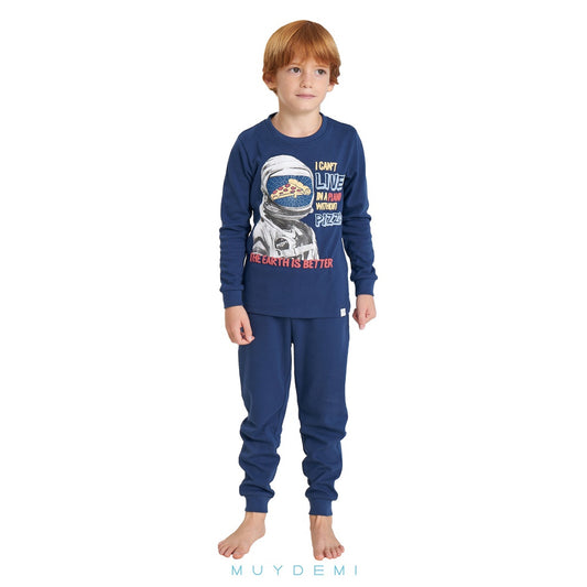PIJAMA INFANTIL PLANET WITHOUT PIZZA NIÑO