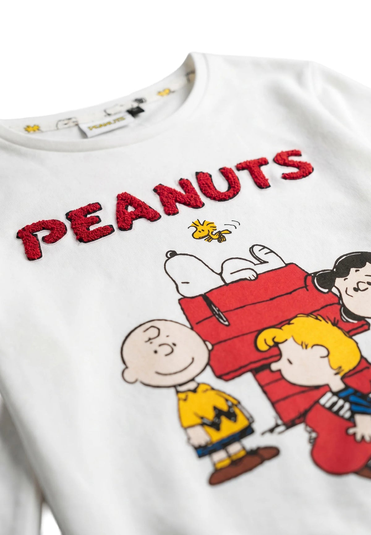 Pijama Niña Peanuts Meet Up Snoopy Crudo 100% Algodón