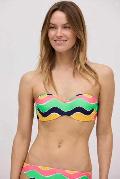 BIKINI BANDEAU REVERSIBLE BRAGA MINI RAINBOW VIBES
