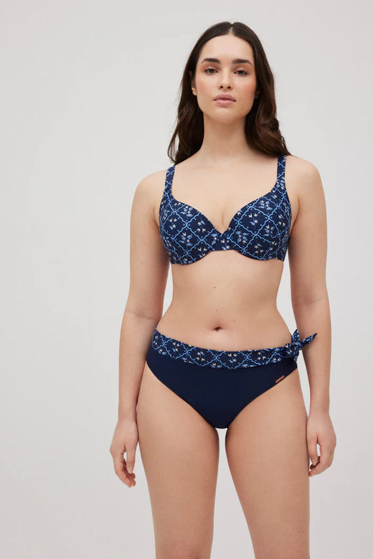 BIKINI ARO CON FOAM BRAGA MIDI OCEAN BLUE