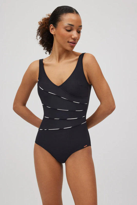 BAÑADOR REDUCTOR BASIC BLACK LINES