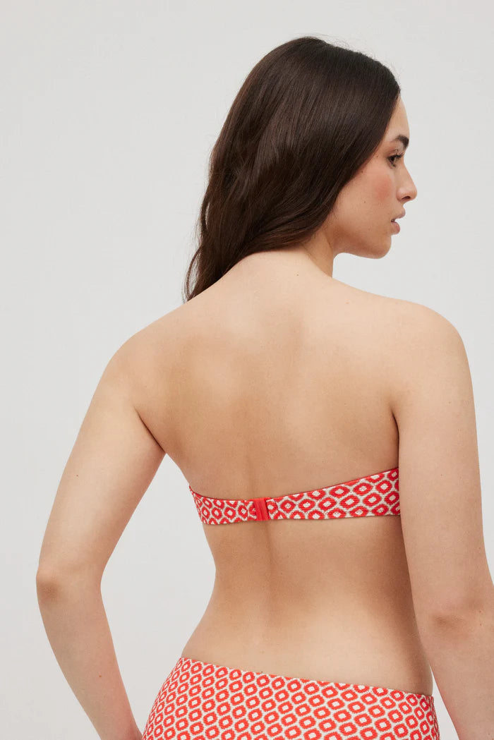BIKINI BANDEAU REDUCTOR TEJIDO MICROPIQUE