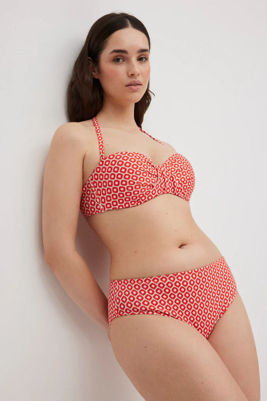 BIKINI BANDEAU REDUCTOR TEJIDO MICROPIQUE