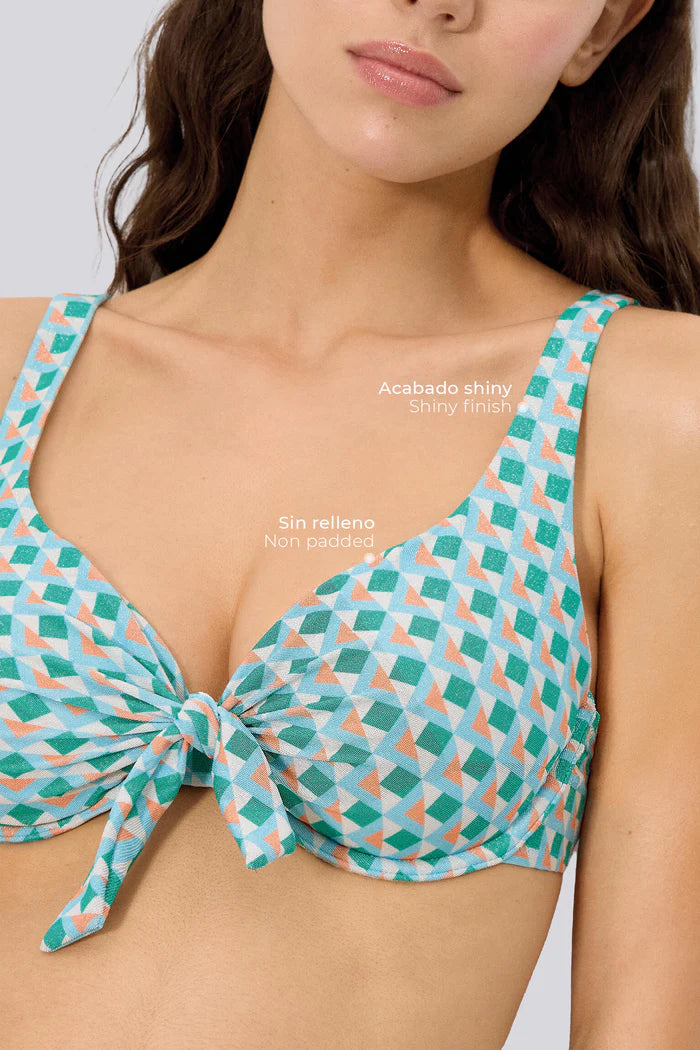BIKINI CON ARO SIN RELLENO BRAGA MIDI MULTIPOSICION