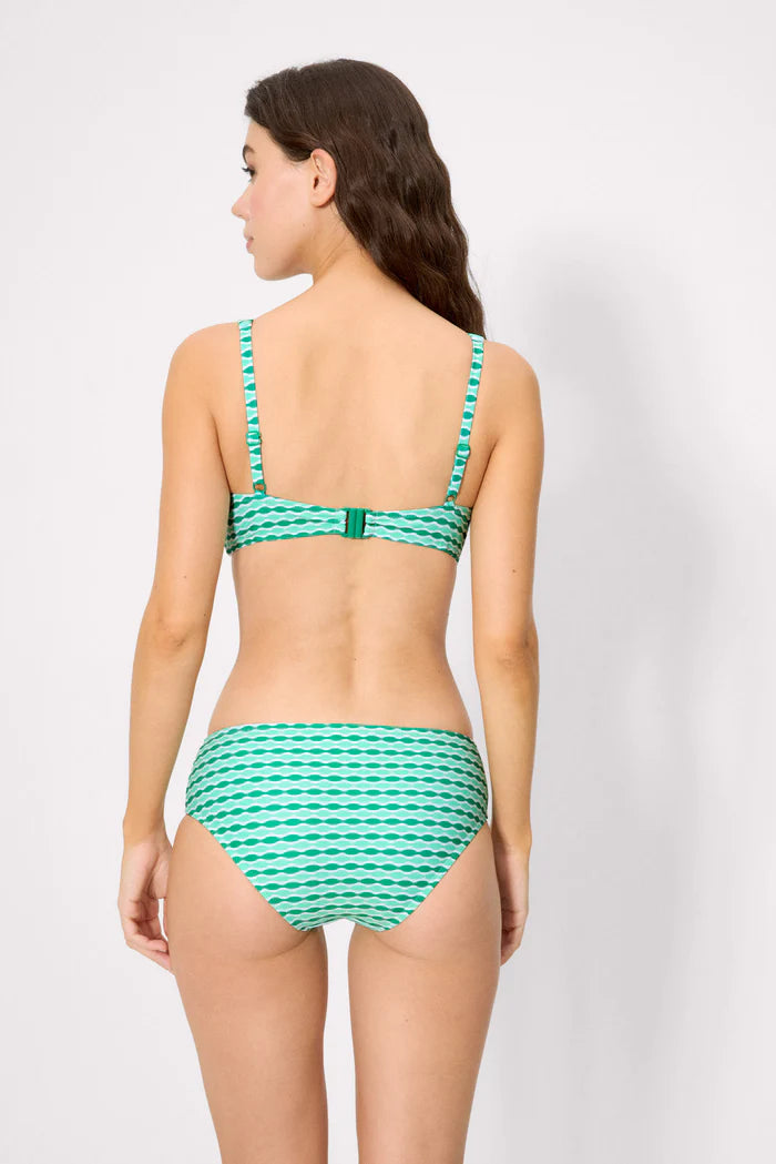BIKINI MUJER ANUDADO GEOMETRICO BRAGA MIDI