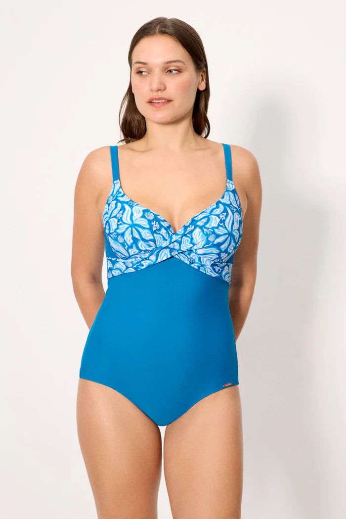BAÑADOR MUJER REDUCTOR CON ARO BLUE GARDEN