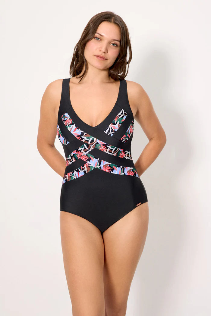 BAÑADOR MUJER REDUCTOR TROPICAL LINES