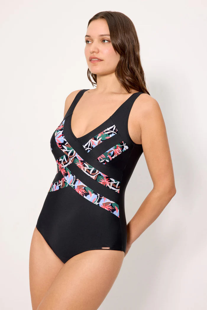 BAÑADOR MUJER REDUCTOR TROPICAL LINES