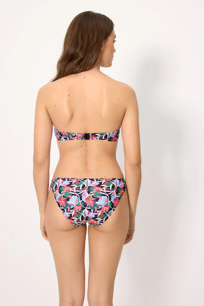 BIKINI BANDEAU TROPICAL PRINT