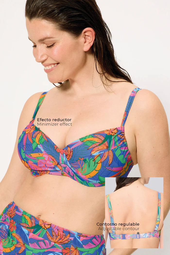 BIKINI CON ARO REDUCTOR BRAGA ALTA REDUCTORA