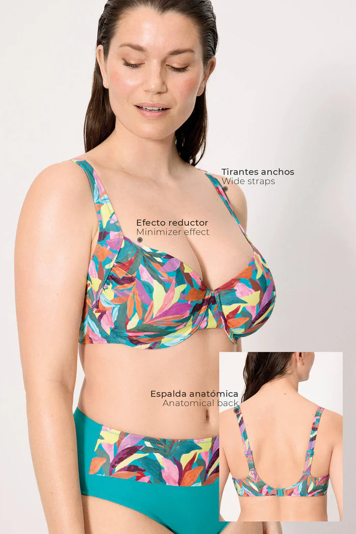 BIKINI CON ARO SIN RELLENO REDUCTOR BRAGA ALTA
