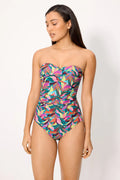 BAÑADOR MUJER REDUCTOR BANDEAU ALTA COMPRESION
