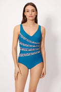 BAÑADOR MUJER REDUCTOR BLUE FLOWERS